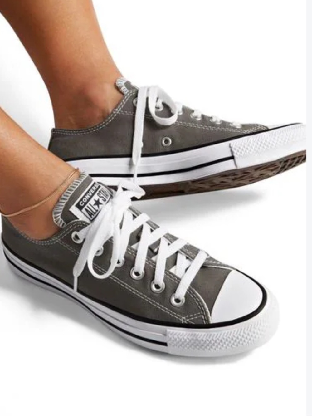 Converse All Stars Chuck Taylor Low Top Sneakers Gray Women’s 7 Men’s 5